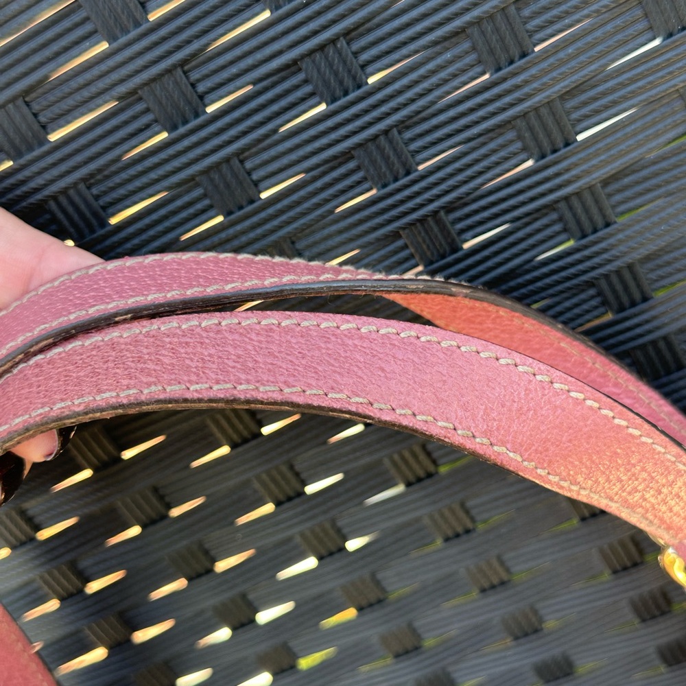 Gucci Vintage Charmy Beige and Pink Shoulder Bag - Picture 6 of 6